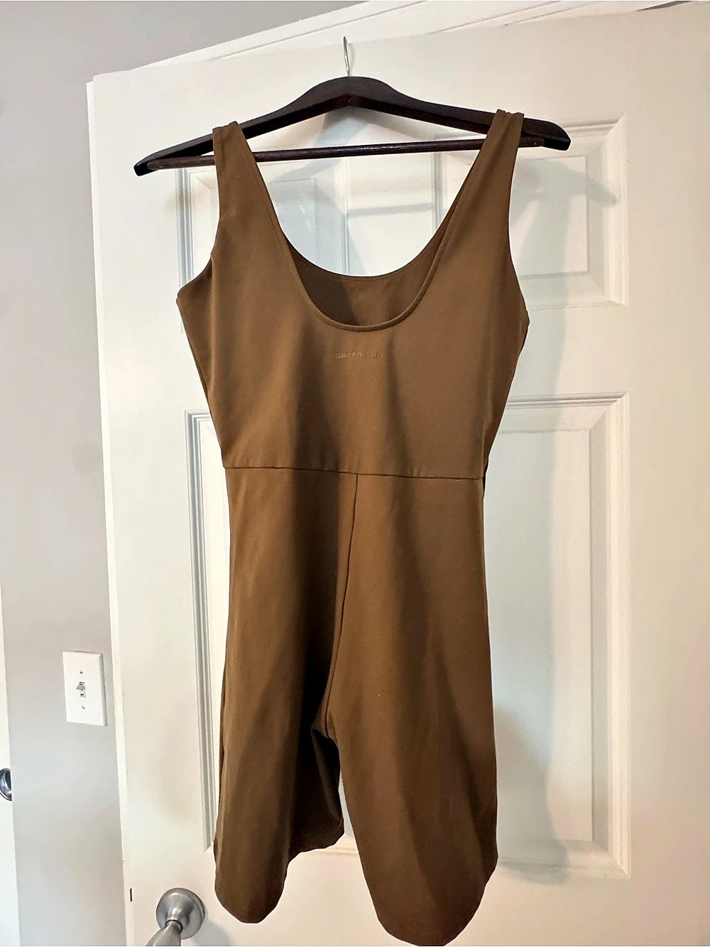 GIRLFRIEND COLLECTIVE Bike Unitard in Cafe Brown
